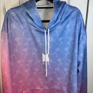 2X /3X BTS hoodie sweat shirt pastel ombré KPOP Love yourself soft